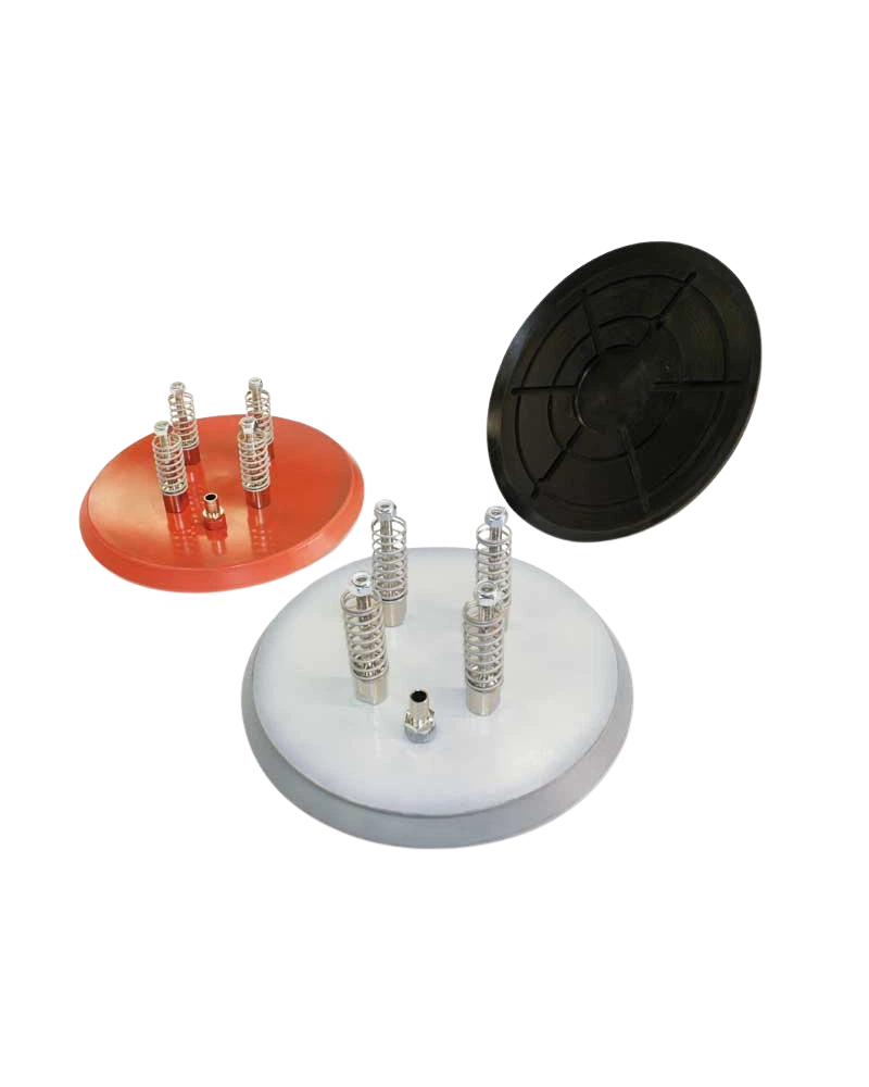Flat round vacuum cup with vulcanised support image 2